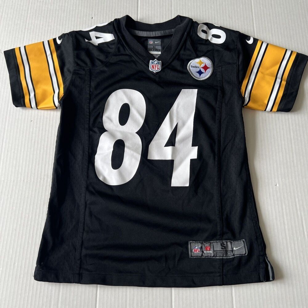 Nike Sz S On Field Antonio Brown #84 Pittsburgh Steelers Jersey Youth NFL Play